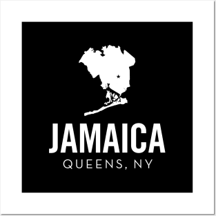 Jamaica, Queens - New York (white) Posters and Art